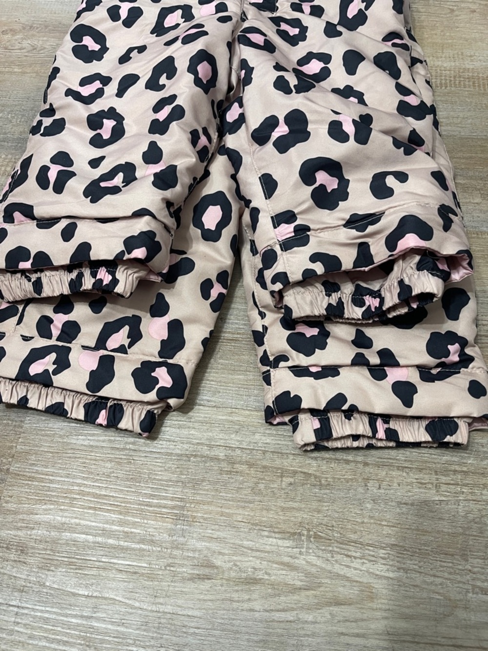 The Children's Place Pink and Black Leopard-Print Snow Bibs - twin set - Picture 3 of 5